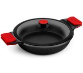Bra infinity - cacerola baja 24 cm con tapa y asas. apto inducción y horno