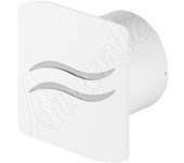 Cocina blanca baño extractora de pared de ventilación del ventilador de 100 mm con cable de tracción