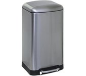 Tienda eurasia - cubo de basura con tapa y pedal, 30 l