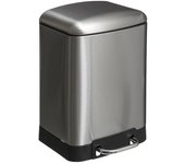 Tienda eurasia - cubo de basura con tapa y pedal, 6 l