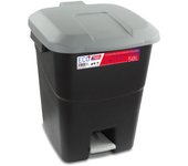 Tayg cubo basura reciclaje 50 litros - papelera cocina para basura reciclaje, cubo basura con pedal y tapa, papelera reciclaje