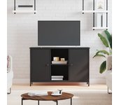 Mueble de tv | mueble de salón | mesa de tv madera de ingeniería negro 100x35x65 cm cfw16748