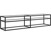 Mueble tv transparente 180x40x40,5 cm vidrio templado