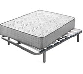 Colchón viscoelástico diamond fresh + somier apolo | medida: 150x180 cm | con 5 patas de 32 cm