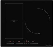 Placa de cocina - schneider, scti6031n5/1 placa de inducción 3 zonas 60cm 7400w negra
