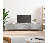 Mueble para tv | mueble de salón | mesa de tv madera de ingeniería gris hormigón 150x36x30 cm cfw14522
