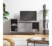 Mueble de tv | mueble de salón | mesa de tv madera contrachapada gris sonoma 100x35x55 cm cfw29256