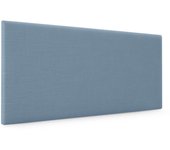 Dhome cabecero de lino natural liso 105x50cm camas 105 - azul