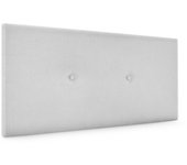 Dhome cabecero de tela liso con botones 105x50cm camas 105 - gris perla