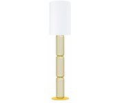 Farola tosel lisburne tela columna dorado d30 x h155 cm