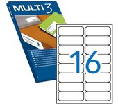 Pack de 8.000 etiquetas blancas cantos romos tamaño 99.1x34.0mm multi3