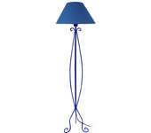 Farola tosel curl tela columna azul d50 x h165 cm