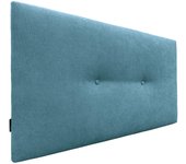 Dhome cabecero de tela liso con botones 105x50cm camas 105 - turquesa