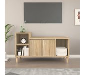 Mueble para tv | mueble de salón | mesa de tv madera contrachapada roble sonoma 100x35x55 cm cfw60967
