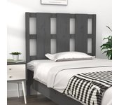 Cabecero de cama，panel de cabecera，decoración de pared madera maciza de pino gris 105,5x4x100 cm cfw11252