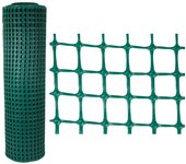 Malla plástica 330 g - 16x16 mm - 1x30 m - verde