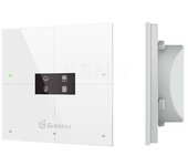 Panel inteligente grenton/ 4 áreas táctiles/ pantalla oled/ tf-bus/ frontal de cristal blanco