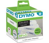 Rollo de etiquetas dymo 99017 50 x 12 mm labelwriter™ blanco (6 unidades)