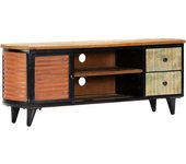 Mueble para tv | mueble de salón | mesa de tv madera maciza reciclada 120x30x45 cm cfw22246