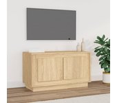 Mueble para tv | mueble de salón | mesa de tv madera contrachapada roble sonoma 80x35x45 cm cfw83143