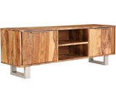 Mueble para la tv | mueble de salón | mesa de tv madera de sheesham acabado miel 118x30x40 cm cfw47236