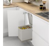 Cubo de basura extraíble de 16l para mueble de cocina