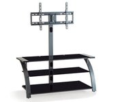 Mueble con soporte para tv 30-63 - 3 estantes de cristal templado - approx
