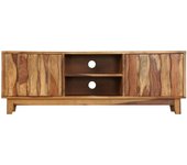 Mueble tv madera maciza de sheesham 118 x 30 x 40 cm
