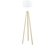 Farola tosel viborg a tela trípode blanco natural d40 x h155 cm