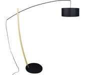 Farola tosel husqvarna tela arqueado negro, natural d180 x h190 cm