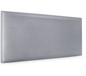 Dhome cabecero de polipiel liso 110x50cm camas 105 - plata