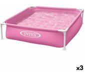 Piscina desmontable intex rosa 342 l 122 x 30 x 122 cm (3 unidades)