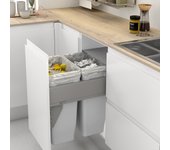 Cubo de basura extraíble automático para muebles de ancho 450mm