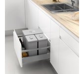 Cubo de basura para cajón de ancho exterior 900mm