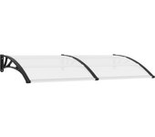 Marquesina para puerta negra 200 x 100 pc