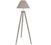 Farola tosel malmo tela trípode taupe d40 x h155 cm