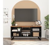 Mueble de tv | mueble de salón | mesa de tv madera reciclada madera contrachapada 100x33x46cm cfw63809