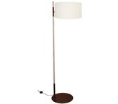 Farola tosel taller tela vertical marrón, natural d45 x h168 cm