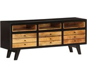 Mueble para la tv | mueble de salón | mesa de tv madera maciza de mango 120x30x50 cm cfw28168