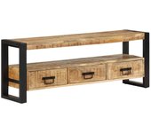 Mueble de tv | mueble de salón | mesa de tv madera maciza de mango 120x33x45 cm cfw16035