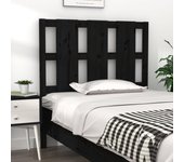 Cabecero de cama，panel de cabecera，decoración de pared madera maciza de pino negro 105,5x4x100 cm cfw28267