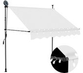 Toldo retráctil con led 150 crema