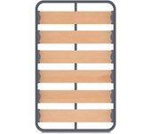 Somier zeus | sin patas | estructura de madera y de tubos de acero reforzado | tacos anti ruido | medidas 90 x 190 cm