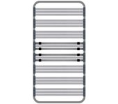 Somier apolo | sin patas | estructura de madera y de tubos de acero | reguladores lumbares | medidas 90 x 200 cm