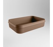 Arvo lavabos sobre encimera solid surface 55cm color rust / rust.