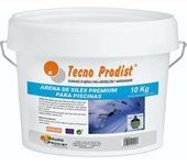 Arena de silex premium para piscinas de tecno prodist (granulometría 0,4 a 0,8 mm) ideal para depuradora, filtro de su piscina. - 10 kg