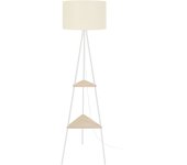 Farola tosel cardiff tela estante marfil d40 x h155 cm