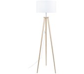 Farola tosel arhus tela trípode natural d40 x h155 cm
