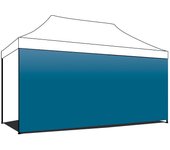 Lona lateral para cenador de jardín 3x4,5 m lona con sistema de rasgado varios colores azul