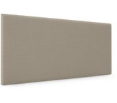 Dhome cabecero de lino natural liso 95x50cm camas 90 - tierra